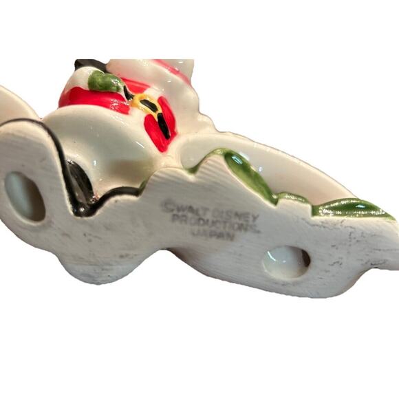 VTG WALT DISNEY Productions Christmas Napkin Rings Mickey Mouse Japan Set Of 2 - Picture 4 of 6